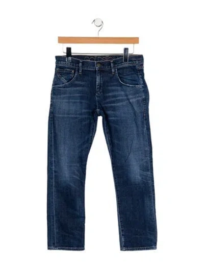 Pre-owned Goldsign Mid-rise Straight Leg Jeans In Blue