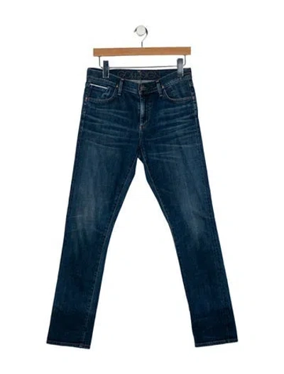 Pre-owned Goldsign Mid-rise Straight Leg Jeans In Blue