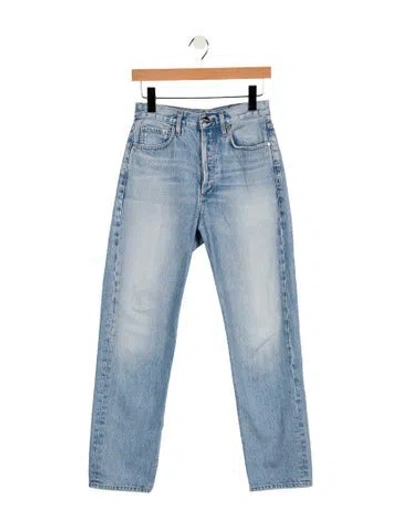 Pre-owned Goldsign Mid-rise Straight Leg Jeans In Blue