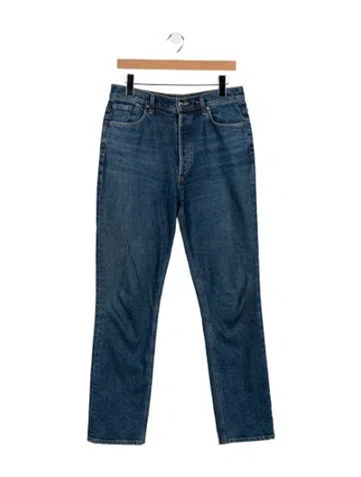 Pre-owned Goldsign Mid-rise Straight Leg Jeans In Blue