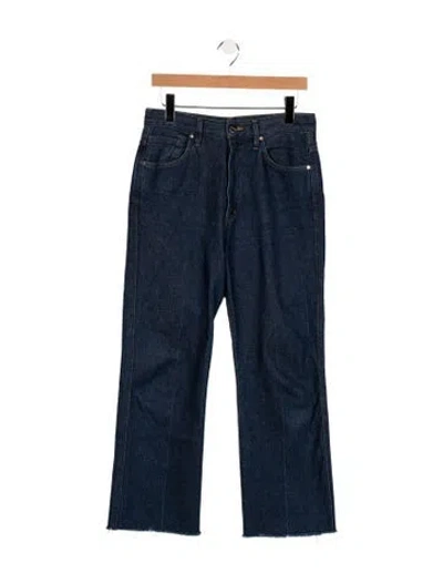 Pre-owned Goldsign Mid-rise Straight Leg Jeans In Blue