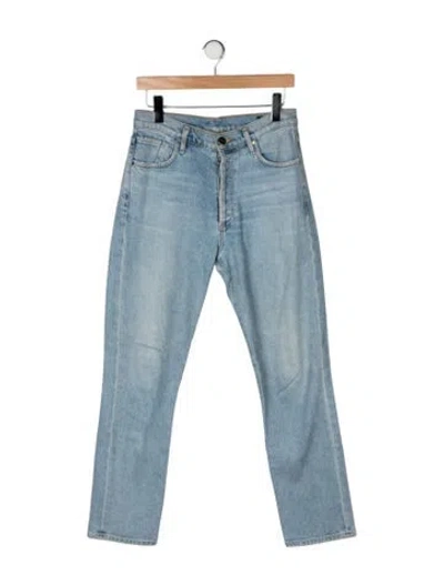Pre-owned Goldsign Mid-rise Straight Leg Jeans In Blue