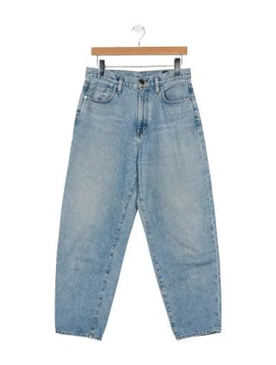 Pre-owned Goldsign Mid-rise Straight Leg Jeans In Blue