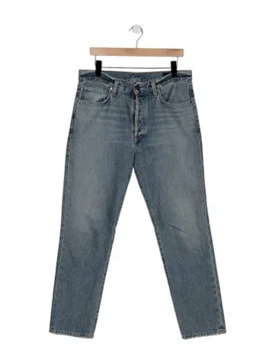 Pre-owned Goldsign Mid-rise Straight Leg Jeans In Blue