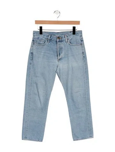 Pre-owned Goldsign Mid-rise Straight Leg Jeans In Blue
