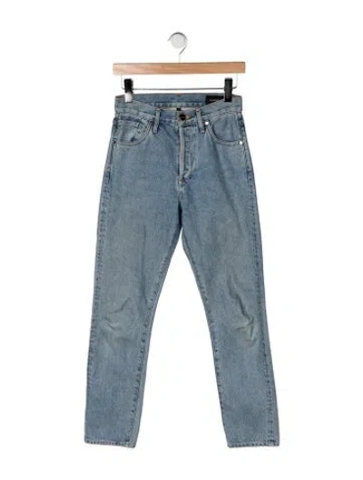 Pre-owned Goldsign Mid-rise Straight Leg Jeans In Blue