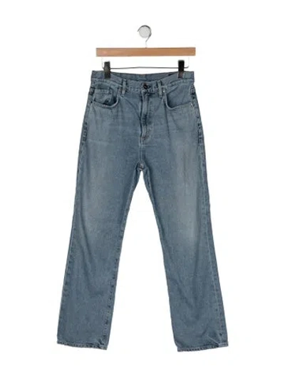 Pre-owned Goldsign Mid-rise Straight Leg Jeans In Blue