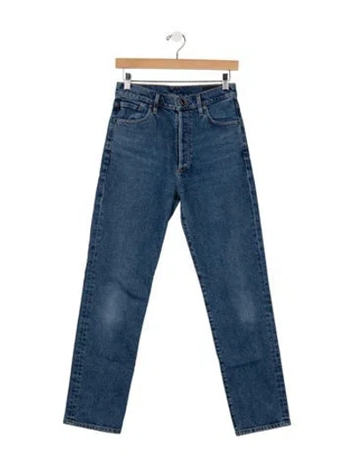Pre-owned Goldsign Mid-rise Straight Leg Jeans In Blue