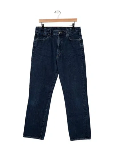 Pre-owned Goldsign Mid-rise Straight Leg Jeans In Blue