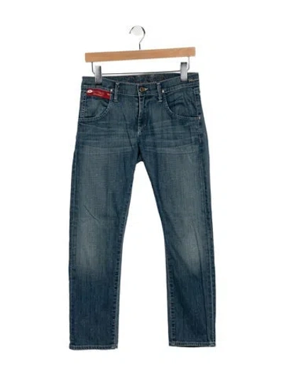Pre-owned Goldsign Mid-rise Straight Leg Jeans In Blue