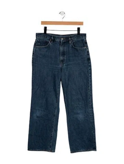 Pre-owned Goldsign Mid-rise Straight Leg Jeans In Blue