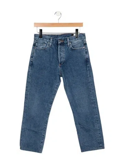 Pre-owned Goldsign Mid-rise Straight Leg Jeans In Blue