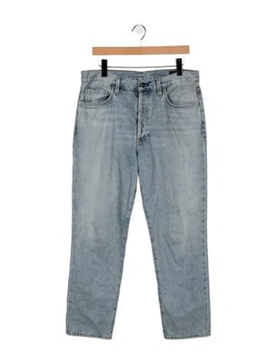 Pre-owned Goldsign Mid-rise Straight Leg Jeans In Blue
