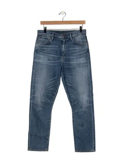 Pre-owned Goldsign Mid-rise Straight Leg Jeans In Blue