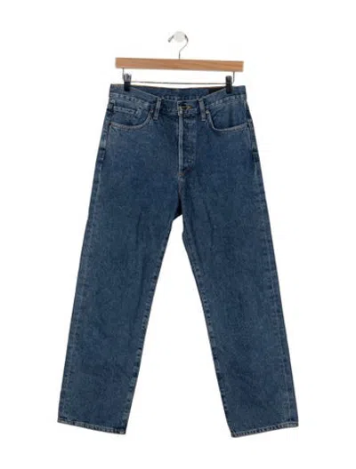 Pre-owned Goldsign Mid-rise Straight Leg Jeans In Blue