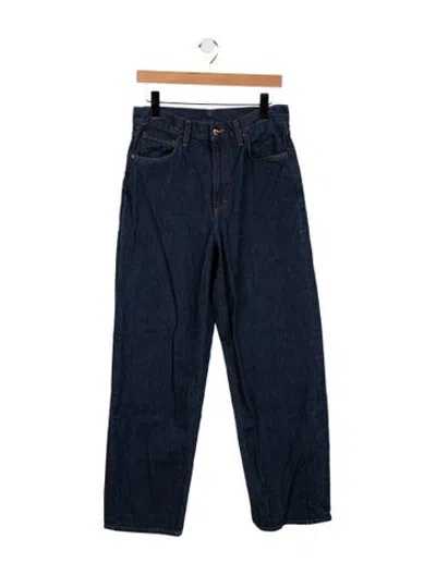 Pre-owned Goldsign Mid-rise Straight Leg Jeans In Blue