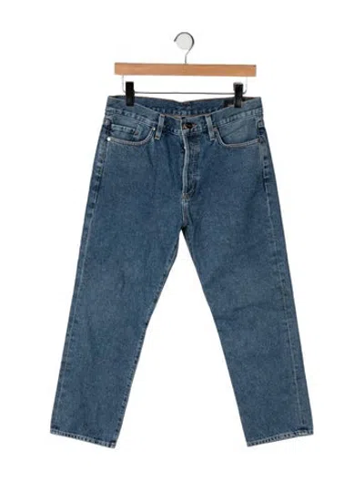Pre-owned Goldsign Mid-rise Straight Leg Jeans In Blue
