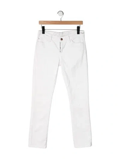 Pre-owned Goldsign Mid-rise Straight Leg Jeans In Neutrals