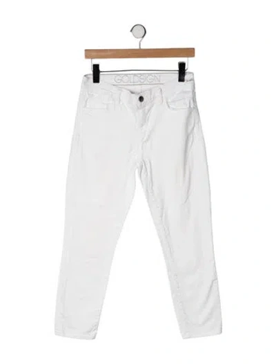 Pre-owned Goldsign Mid-rise Straight Leg Jeans In Neutrals