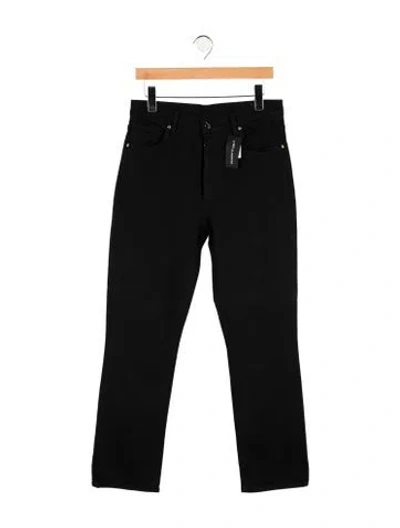 Pre-owned Goldsign Mid-rise Straight Leg Jeans W/ Tags In Black