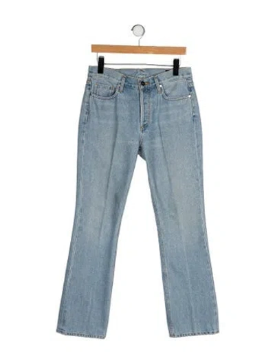 Pre-owned Goldsign Mid-rise Wide Leg Jeans In Blue