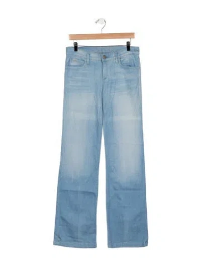 Pre-owned Goldsign Mid-rise Wide Leg Jeans In Blue