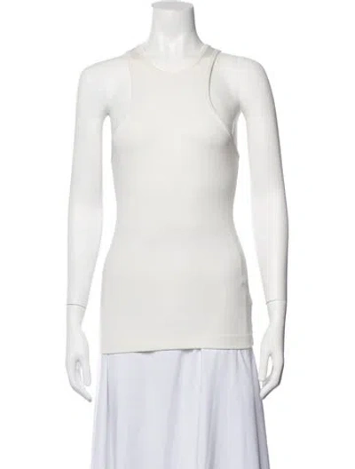 Pre-owned Goldsign Nylon Crew Neck Top In White