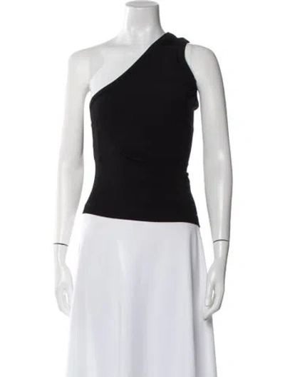 Pre-owned Goldsign One-shoulder Sleeveless Top W/ Tags In Black