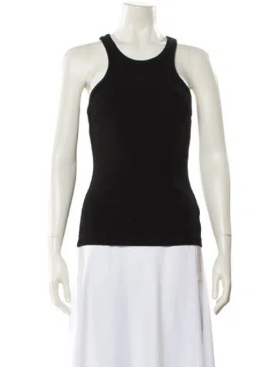 Pre-owned Goldsign Scoop Neck Sleeveless Top In Black
