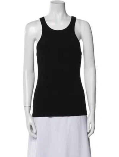 Pre-owned Goldsign Scoop Neck Sleeveless Top In Black