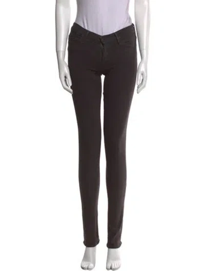 Pre-owned Goldsign Skinny Leg Pants In Brown