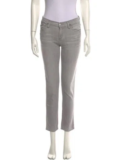 Pre-owned Goldsign Skinny Leg Pants In Gray