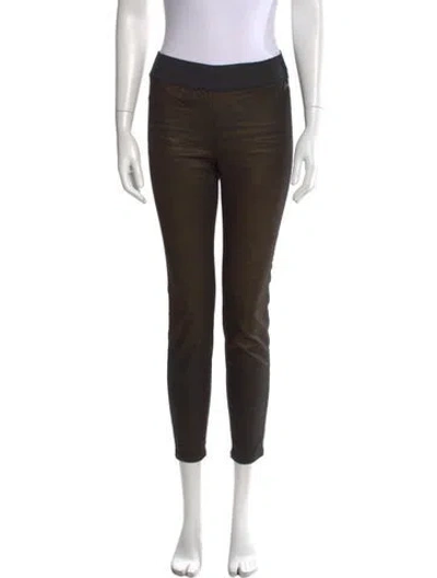 Pre-owned Goldsign Skinny Leg Pants In Green