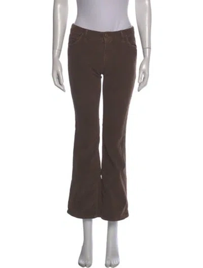 Pre-owned Goldsign Straight Leg Pants In Brown