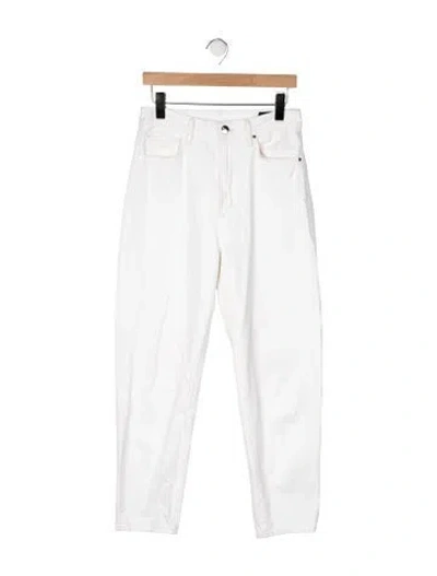 Pre-owned Goldsign Straight Leg Pants In White