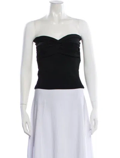 Pre-owned Goldsign Strapless Top In Black