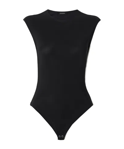 Goldsign Ellison Stretch-jersey Bodysuit In Black