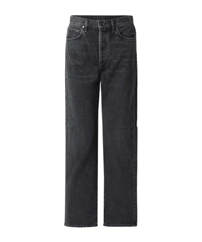 Goldsign The Myra High-rise Straight-leg Organic Jeans In Black
