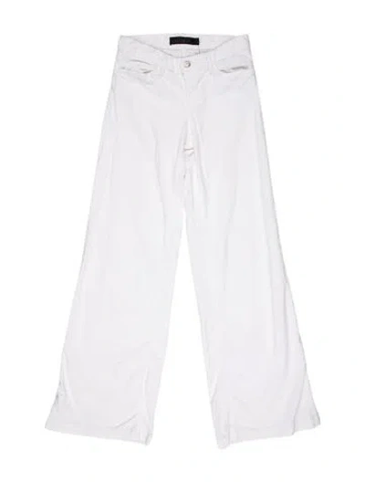 Pre-owned Goldsign Wide Leg Pants In White