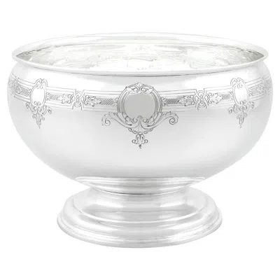 Pre-owned Goldsmiths & Silversmiths Co. Ltd. Antique Sterling Silver Presentation Bowl By Goldsmiths, 1924