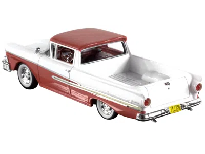 Goldvarg Collection 1958 Ford Ranchero Torch Red And White With Red Interior Limited Edition To 180 Pieces Worldwide 1/4