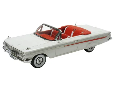 Goldvarg Collection 1961 Chevrolet Impala Convertible White With Red Interior Limited Edition To 240 Pieces Worldwide 1/