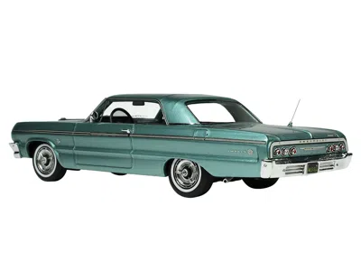 Goldvarg Collection 1964 Chevrolet Impala Azure Aqua Blue Metallic With Blue Interior Limited Edition To 200 Pieces Worl In Green