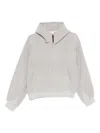 Goldwin 0 Fleece-texture Hoodie In Gray