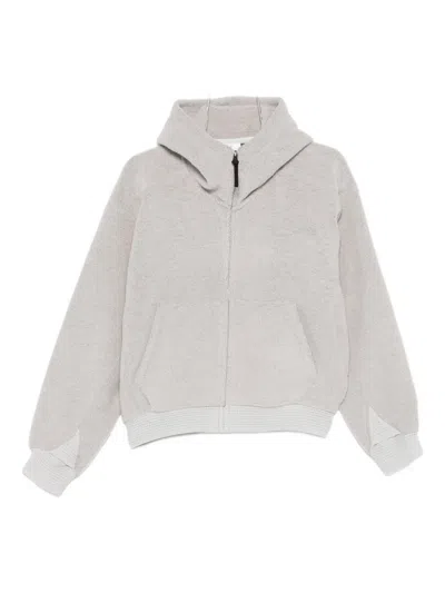 Goldwin 0 Fleece-texture Hoodie In Gray