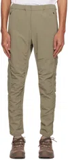 Goldwin 0 Khaki Articulated Trousers In Leaf
