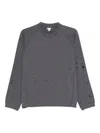 Goldwin 0 Polka-dot Long-sleeve T-shirt In Gray