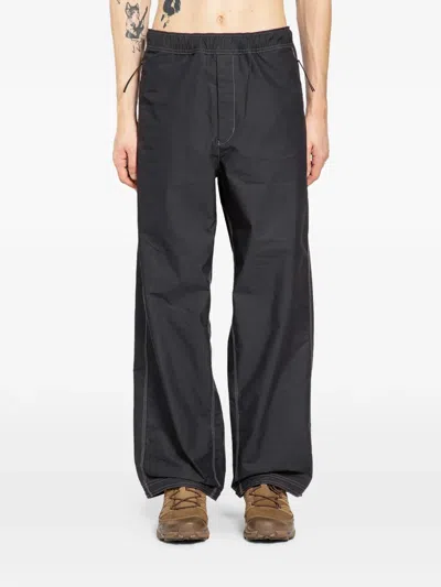 Goldwin 0 Rip-stop Parachute Seed Trousers In Black