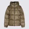 Goldwin Beige Nylon Pertex Quantum Down Jacket In Brown