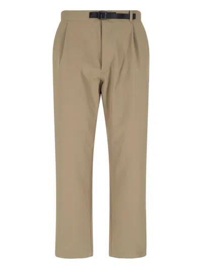 Goldwin High-waisted Beige Trousers With Adjustable Waistband